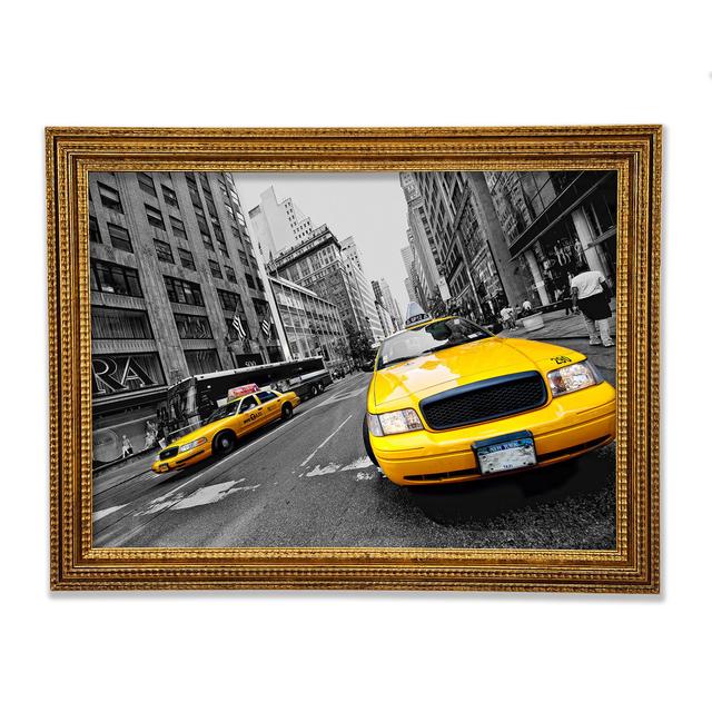 Yellow Cabs In NYC - Print Ebern Designs Size: 29.7cm H x 42cm W on Productcaster.