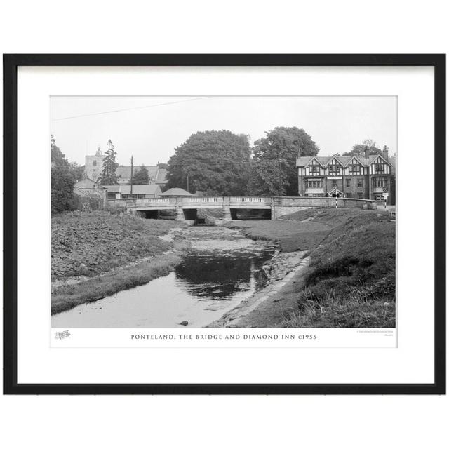 Ponteland, The Bridge And Diamond Inn C1955 - Single Picture Frame Print The Francis Frith Collection Size: 40cm H x 50cm W x 2.3cm D on Productcaster.