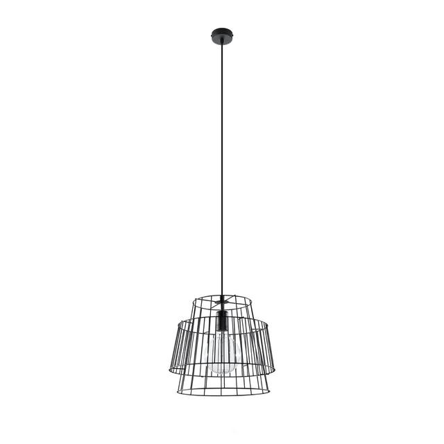 1 - Light Novelty Geometric Pendant with No Secondary Or Accent Material Accents Borough Wharf Finish: Black on Productcaster.