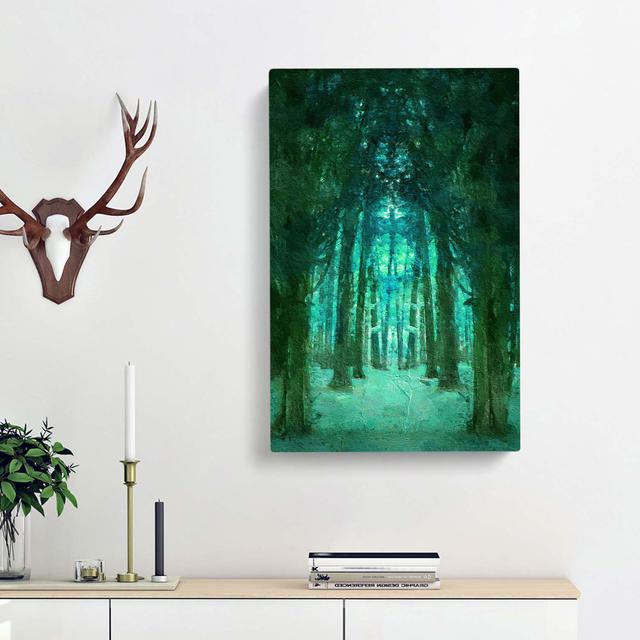 Forest Arch in Abstract - Wrapped Canvas Painting Pint East Urban Home Size: 60cm H x 40cm W x 3cm D on Productcaster.