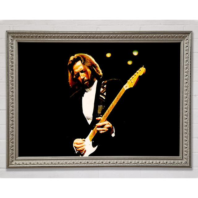 Eric Clapton Guitar Framed Print Bright Star Size: 100cm H x 141.4cm W on Productcaster.