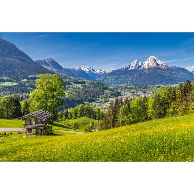 Idyllic Landscape by Bluejay - Wrapped Canvas Photograph Alpen Home Size: 81cm H x 122cm W on Productcaster.