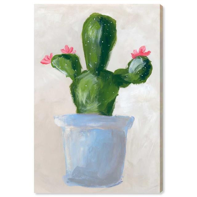 Cactus Power by Oliver Gal - Wrapped Canvas Graphic Art Print East Urban Home Size: 60.96 cm H x 40.64 cm W on Productcaster.