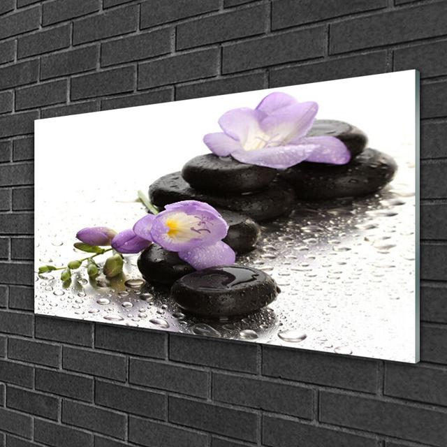 Glasbild Flower Stones Art Brayden Studio on Productcaster.