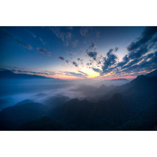 Sunrise In The Mountains by Itsskin - Wrapped Canvas Print Alpen Home Size: 61cm H x 91cm W on Productcaster.