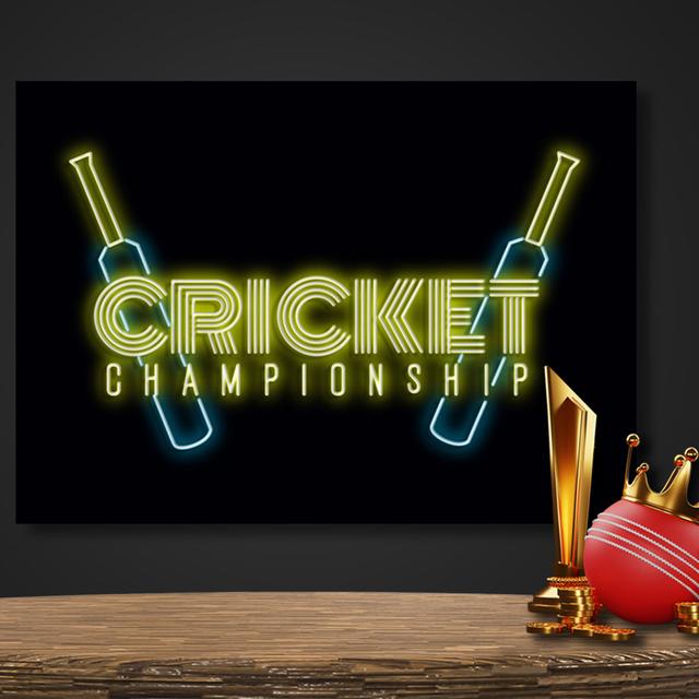 Neon Sign Cricket Wall Décor Happy Larry on Productcaster.