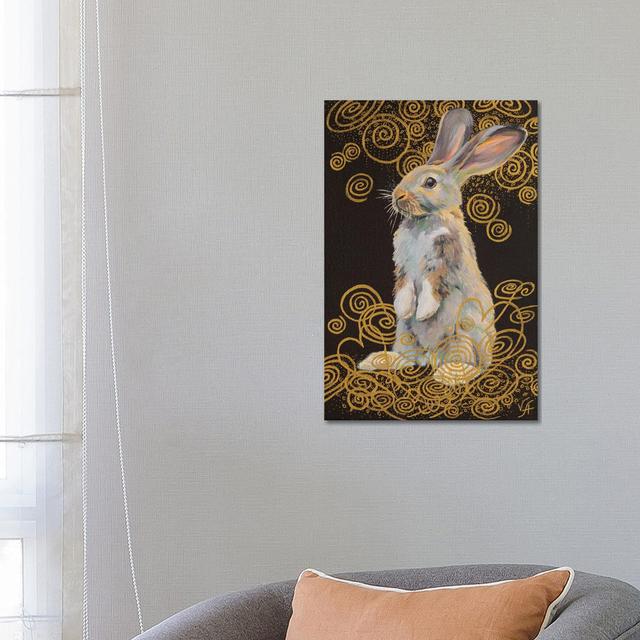 Standing Rabbit by Alona Vakhmistrova - No Frame Gallery-Wrapped Canvas Giclée on Canvas Brambly Cottage Size: 66.04cm H x 45.72cm W on Productcaster.