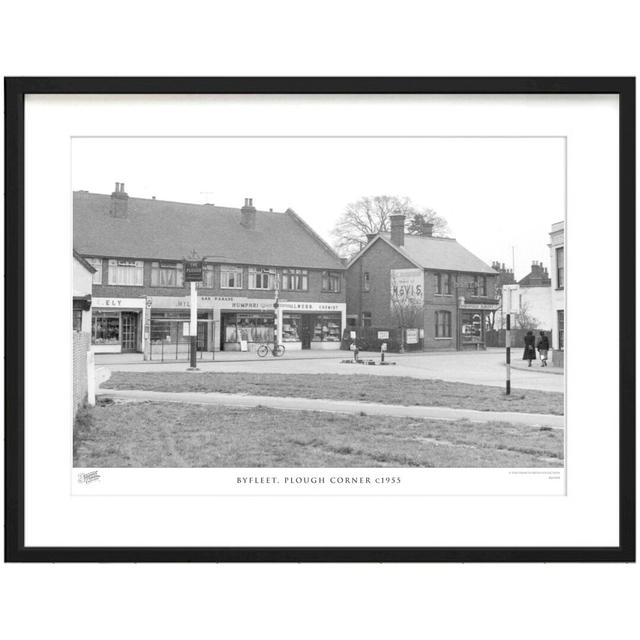 'Byfleet, Plough Corner C1955' by Francis Frith - Picture Frame Photograph Print on Paper The Francis Frith Collection Size: 45cm H x 60cm W x 2.3cm D on Productcaster.