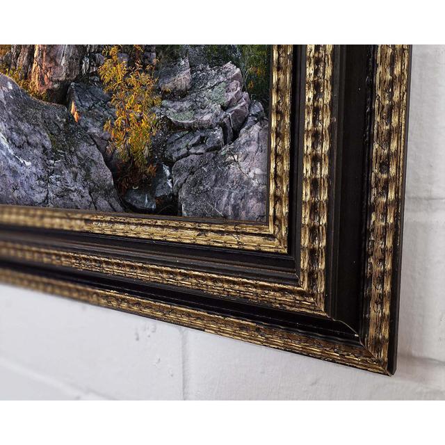 Rocky Forest Mountain - Single Picture Frame Art Prints Union Rustic Size: 42cm H x 59.7cm W x 3cm D on Productcaster.