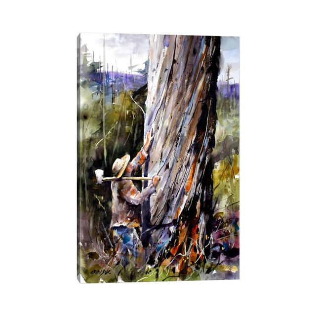 Man VS Nature by Dean Crouser - Print on Canvas Union Rustic Format: Wrapped Canvas, Size: 66.04cm H x 45.72cm W x 3.81cm D on Productcaster.