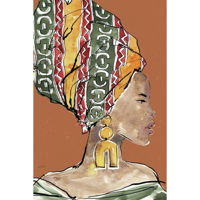 African Flair V Earthy by Anne Tavoletti - Wrapped Canvas Painting Latitude Vive Size: 30cm H x 20cm W x 3.8cm D on Productcaster.