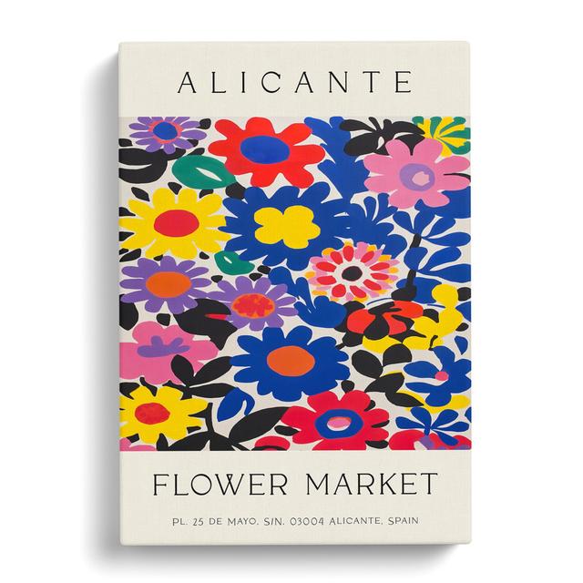 Alicante Flower Market Exhibition No.6 George Oliver Size: 76cm H x 50cm W x 3cm D on Productcaster.