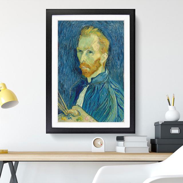 Self-Portrait Vol.1 by Vincent Van Gogh - Picture Frame Painting East Urban Home Frame Option: Black Framed, Size: 36cm H x 27cm W x 2cm D on Productcaster.