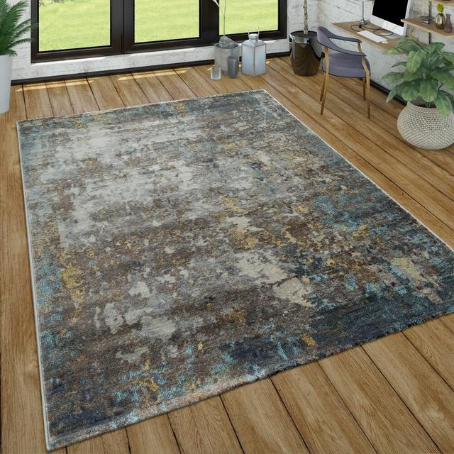 Brian Abstract Machine Woven Flatweave Grey/Brown/Blue Area Rug Trent Austin Design Rug Size: Rectangular 60 x 100cm on Productcaster.