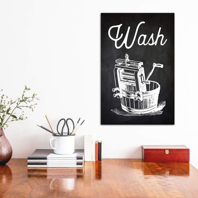 Wash by PatentPrintStore - Wrapped Canvas Print Latitude Run Size: 45.72cm H x 30.48cm W x 1.91cm D on Productcaster.