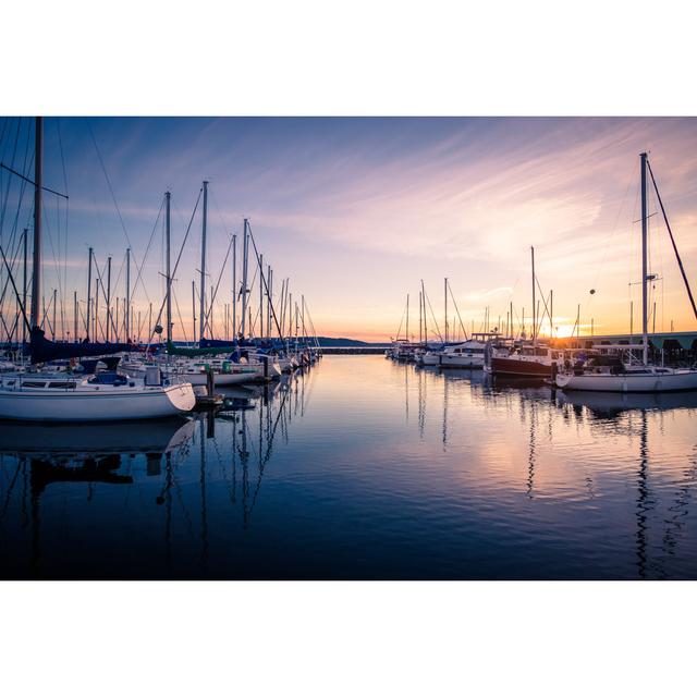 Sailboats Docked in Marina by Jennifer J Taylor - Wrapped Canvas Photograph Breakwater Bay Size: 51cm H x 76cm W x 3.8cm D on Productcaster.