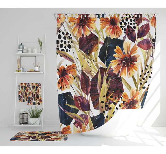 Nazzarena Polyester Shower Curtain Set (Set of 3) East Urban Home on Productcaster.