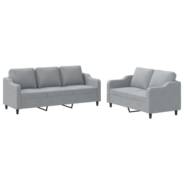 Gepolstertes Sofa Omare 17 Stories Stoff: Polyester in Grau on Productcaster.