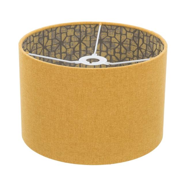 Shetland 50cm Polyester Drum Lamp Shade 17 Stories Colour: Yellow on Productcaster.