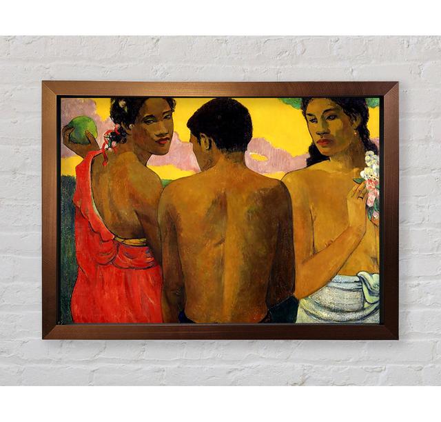 Gauguin Three Tahitians - Single Picture Frame Art Prints Bright Star Size: 84.1cm H x 118.9cm W x 3.4cm D on Productcaster.