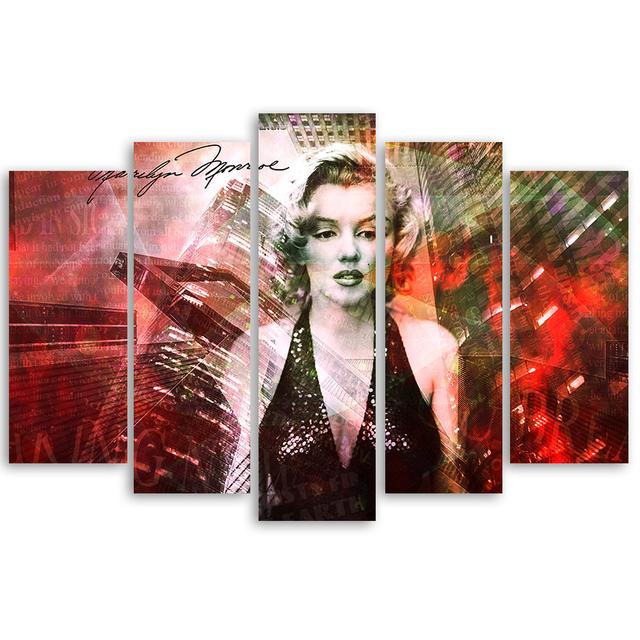 Canvas Print Marilyn Monroe Rosalind Wheeler Size: 100cm H x 150cm W on Productcaster.