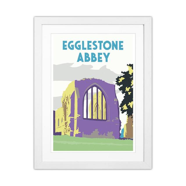 Egglestone Abbey Portrait by Richard O'Neill - Print Corrigan Studio Format: White Framed, Size: 53.5cm H x 43.5cm W x 3cm D on Productcaster.