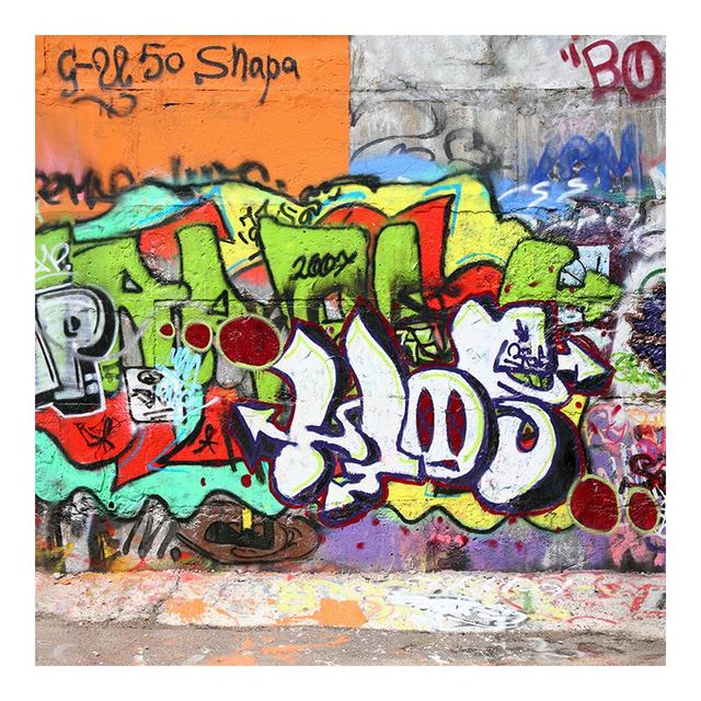 Graffiti Semi-Gloss Wall Mural East Urban Home Size: 2.88m x 288cm on Productcaster.