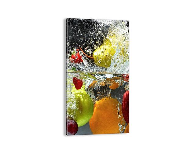 'Fruity Refreshment' - Photograph Print on Canvas Brayden Studio Size: 120cm H x 65cm W x 1.8cm D on Productcaster.