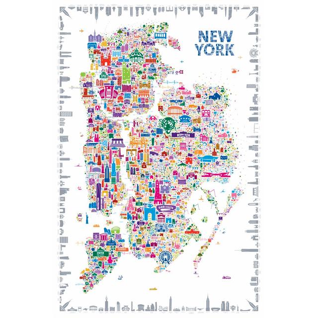 Iconic Cities-New York Maturi Size: 122cm H x 81cm W on Productcaster.