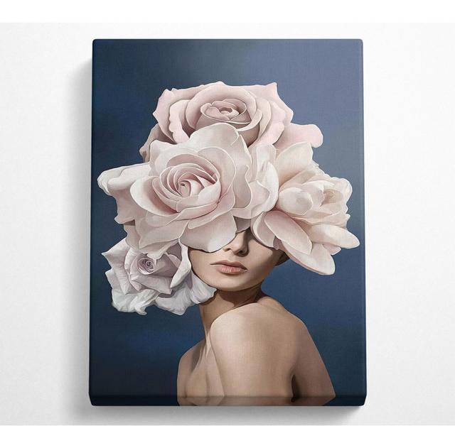 Pink Flower Head - No Frame Art Prints on Canvas Rosdorf Park Size: 106.6cm H x 66cm W on Productcaster.