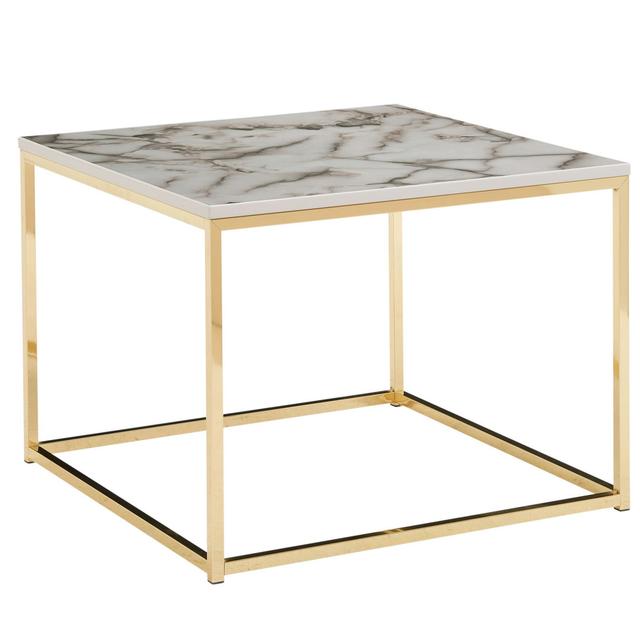 Cozumel Frame Coffee Table Fairmont Park Colour: White/Gold on Productcaster.