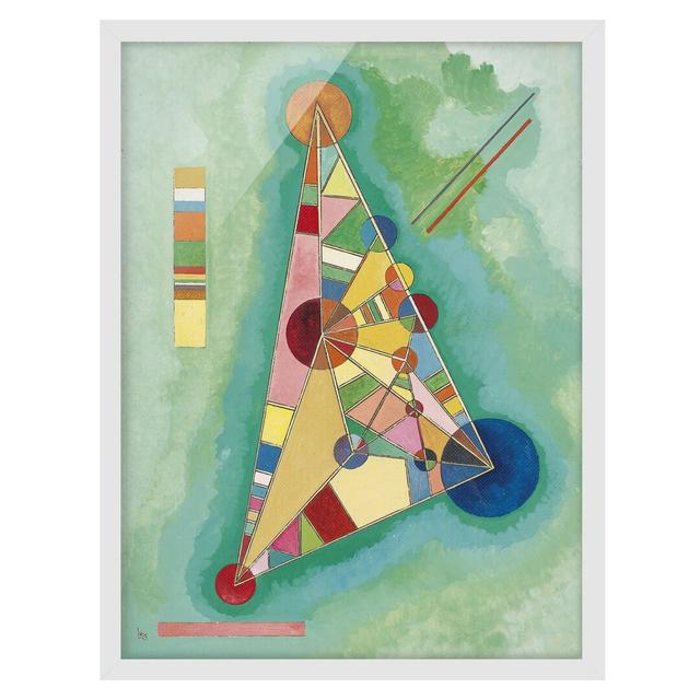 Triangle by Wassily Kandinsky - Picture Frame Graphic Art Corrigan Studio Frame Option: White Framed, Size: 40cm H x 30cm W x 2cm D on Productcaster.