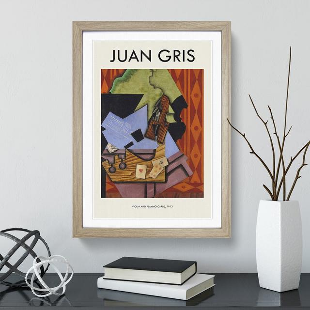 Violin Still Life Vol.2 by Juan Gris - Picture Frame Art Prints East Urban Home Size: 36cm H x 27cm W x 2cm D, Frame Option: Oak on Productcaster.