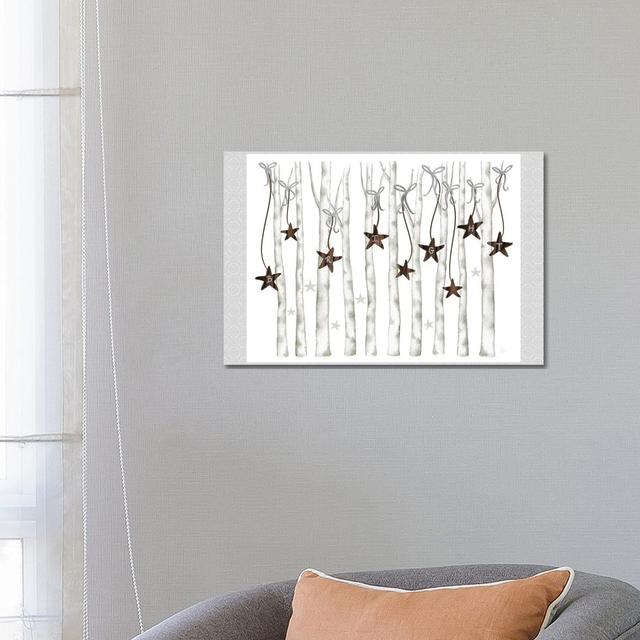 Merry And Bright Birch Trees II by Andi Metz - Wrapped Canvas Print ClassicLiving Size: 45.72cm H x 66.04cm W x 3.81cm D on Productcaster.