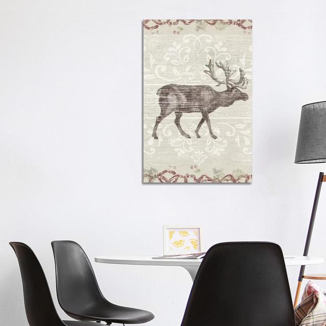 Cabin Christmas II by - Wrapped Canvas Union Rustic Size: 101.6cm H x 66.04cm W on Productcaster.