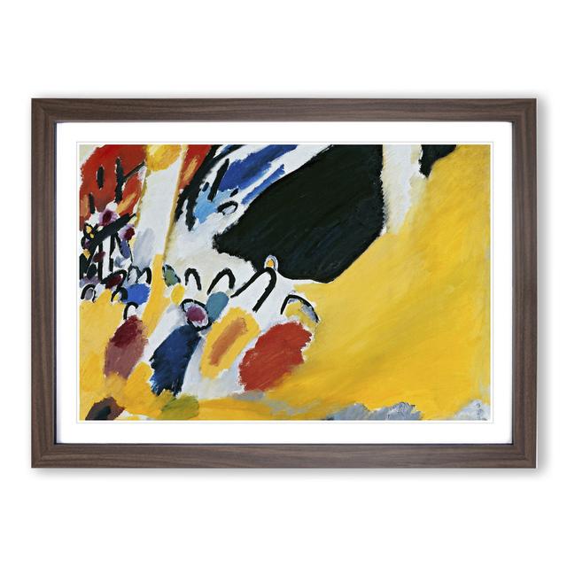 Impression III by Wassily Kandinsky - Picture Frame Painting East Urban Home Frame Option: Walnut Framed, Size: 48cm H x 65cm W x 2cm D on Productcaster.