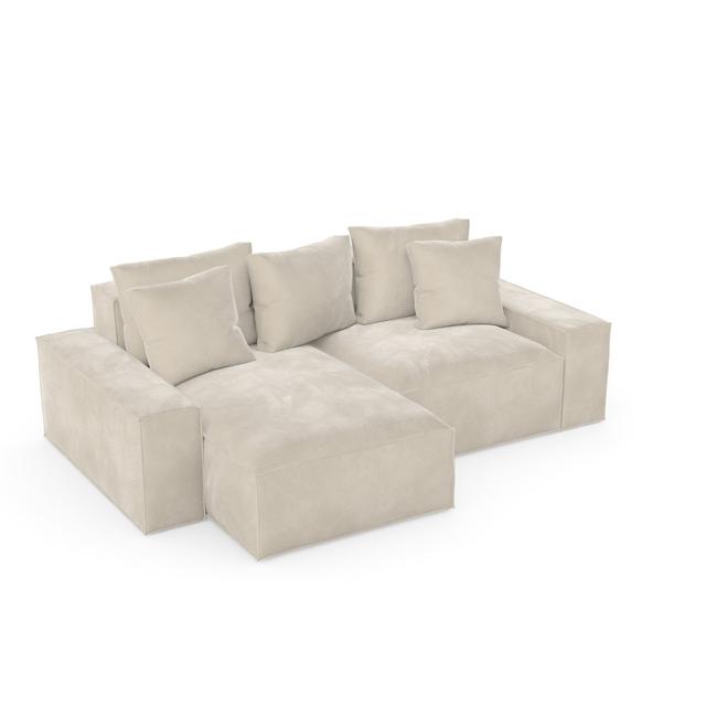 Reversible Coner Sofa Ebern Designs Upholstery Colour: Alabaster on Productcaster.