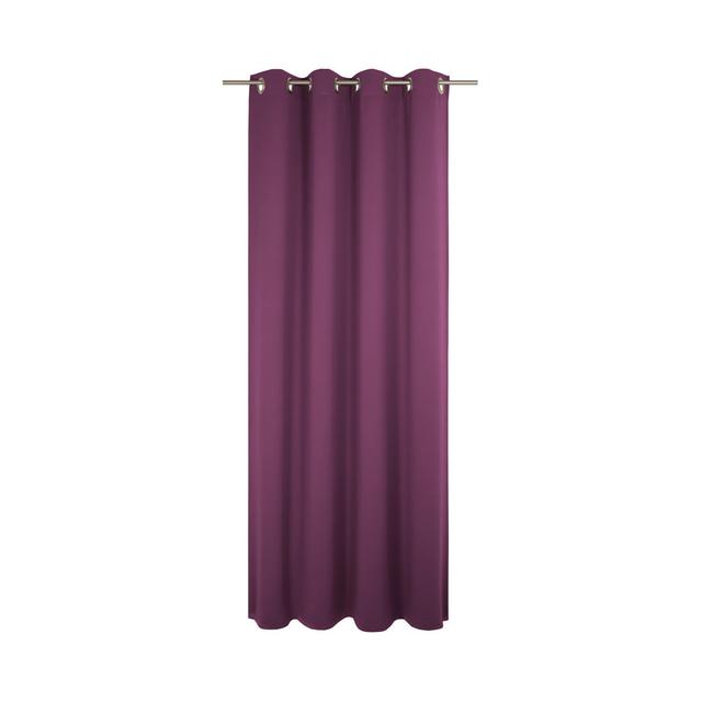 Newbury Room Darkening Eyelet Curtain Panel Panel Ebern Designs Curtain Colour: Berry, Panel Size: 145cm H x 132cm W on Productcaster.