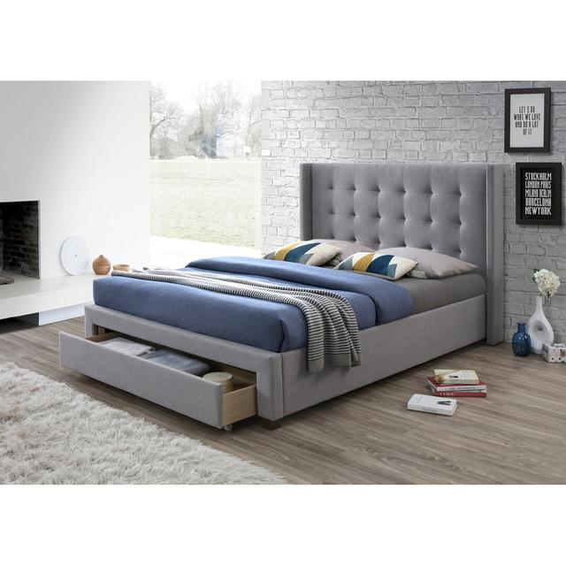 Rudolph Upholstered Storage Bed Brayden Studio Size: Double (4'6) on Productcaster.