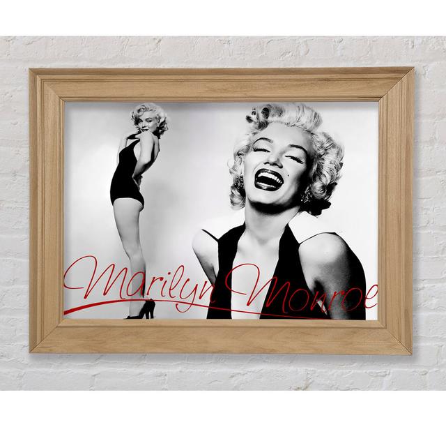 Marilyn Monroe B N W Rot - Druck Bright Star Größe: 59,7 cm H x 84,1 cm B x 8 cm T on Productcaster.