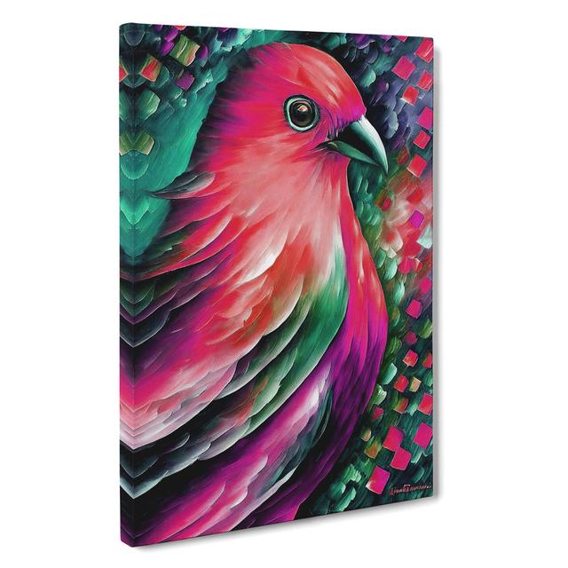 Beauty Of A Bird No.2 - No Frame Print on Canvas Marlow Home Co. Size: 76cm H x 50cm W x 3cm D on Productcaster.