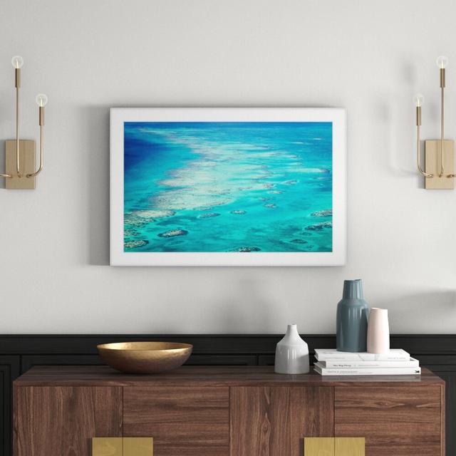 "Ocean Rocks" Framed Photographic Print East Urban Home Size: 61 cm H x 91 cm W x 3.81 cm D on Productcaster.