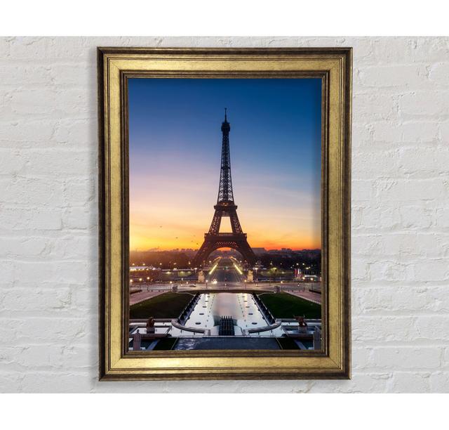 Eiffel Tower Sunset 6 - Print Bright Star Size: 141.4cm H x 100cm W x 8cm D on Productcaster.