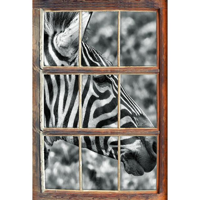 Wandtattoo Schönes Zebrapaar World Menagerie Größe: 62 cm H x 42 cm B x 0.02 cm T on Productcaster.