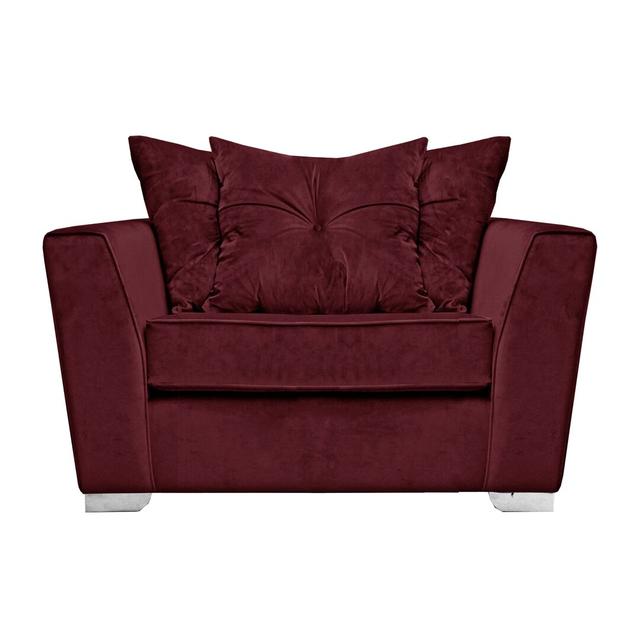 Quade 2 Seater Loveseat Fairmont Park Upholstery Colour: Dark Red on Productcaster.