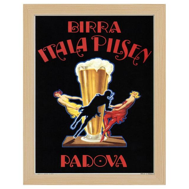 Birra Itala Pilsen - Floater Frame Advertisement Maturi Frame Colour: Brown on Productcaster.