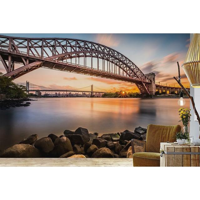 Bjarghildur Frosted Finish Paste the Wall Mural 17 Stories Size: 254cm H x 368cm W on Productcaster.