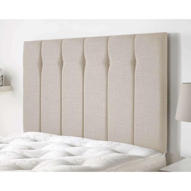 Aiman Upholstered Headboard 17 Stories Colour: Cream, Size: Small Double (4') on Productcaster.