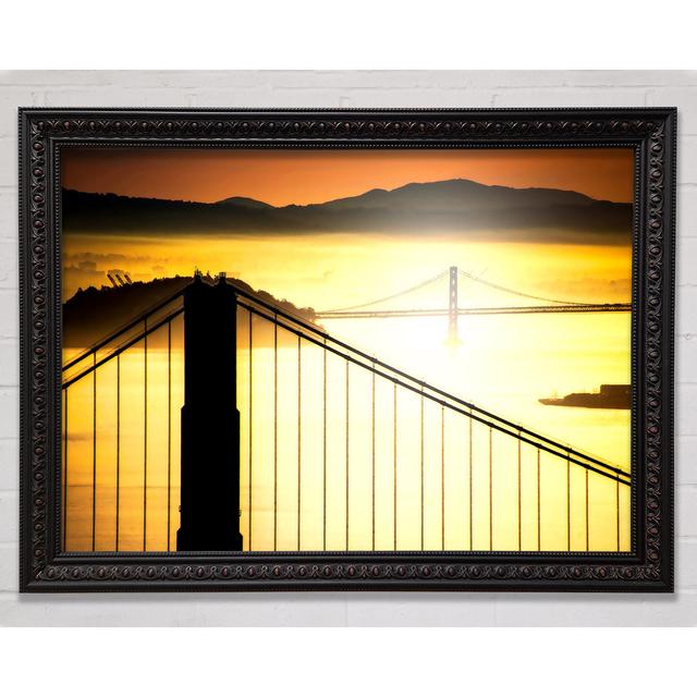 Sunrise Over San Francisco Bay - Single Picture Frame Art Prints Bright Star Size: 21cm H x 29.7cm W on Productcaster.