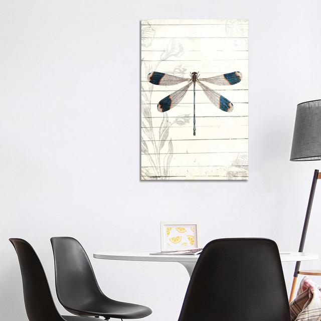 Dragonfly Look by Milli Villa - Wrapped Canvas Print August Grove Size: 101.6cm H x 66.04cm W x 1.91cm D on Productcaster.